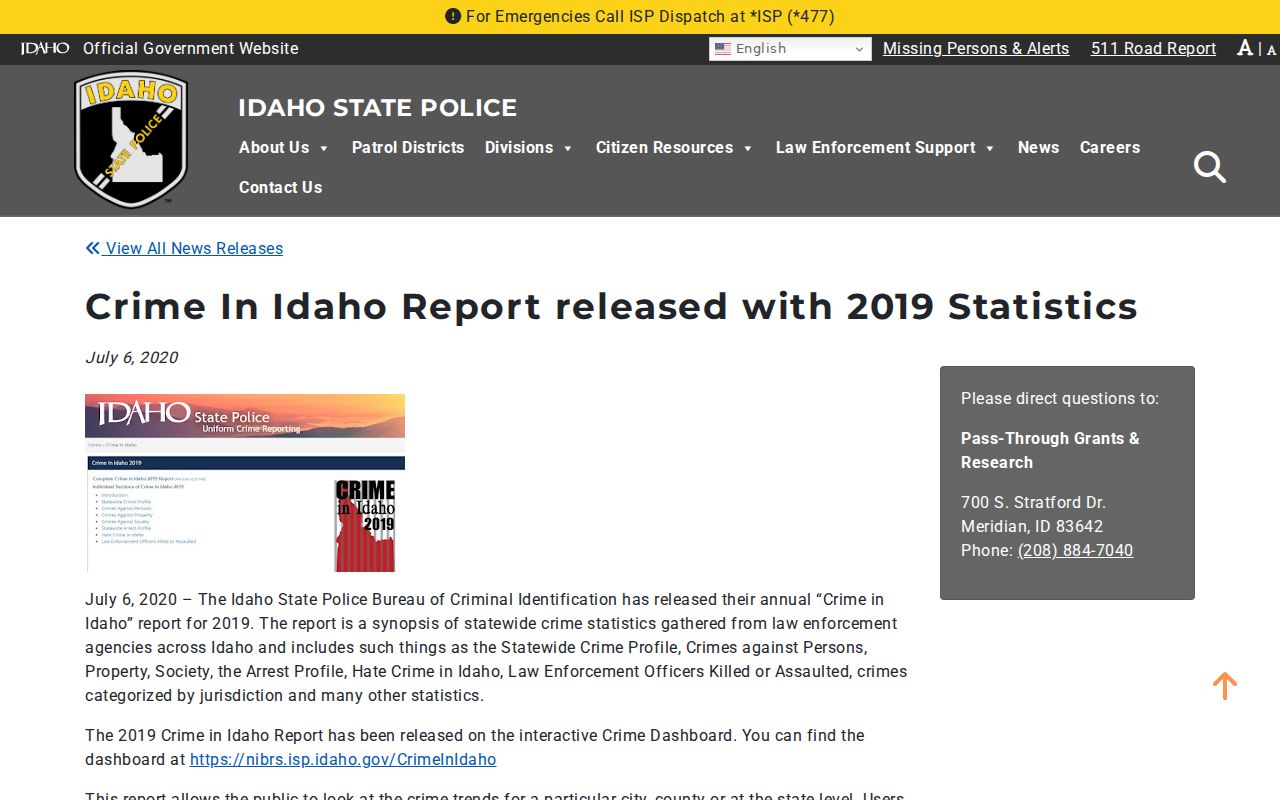 American Falls criminal records Idaho official crime reports