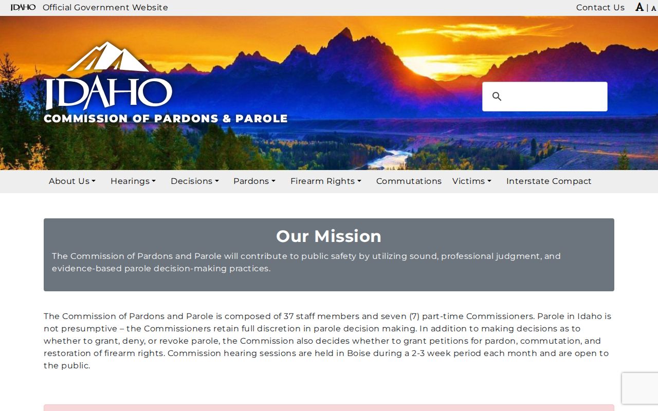 Rockland criminal history Idaho parole resources